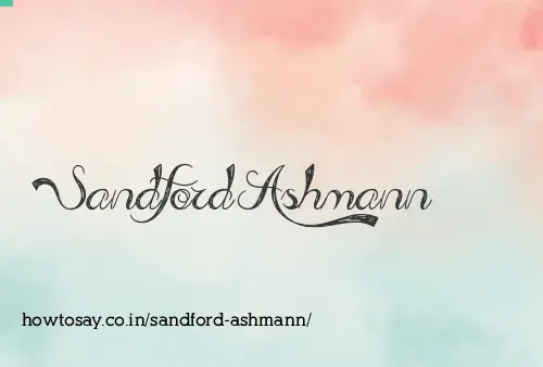 Sandford Ashmann