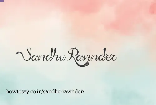 Sandhu Ravinder