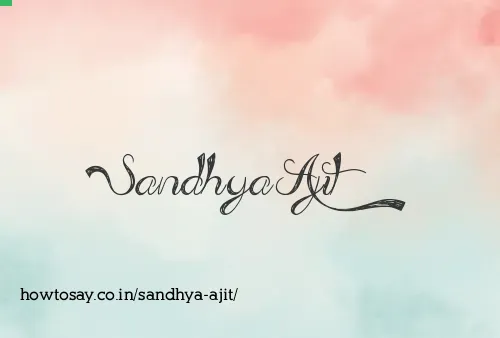 Sandhya Ajit