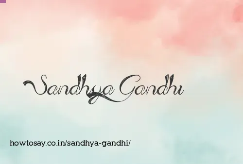 Sandhya Gandhi
