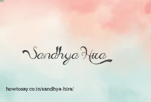 Sandhya Hira