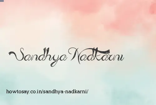 Sandhya Nadkarni