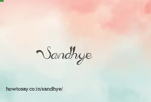 Sandhye