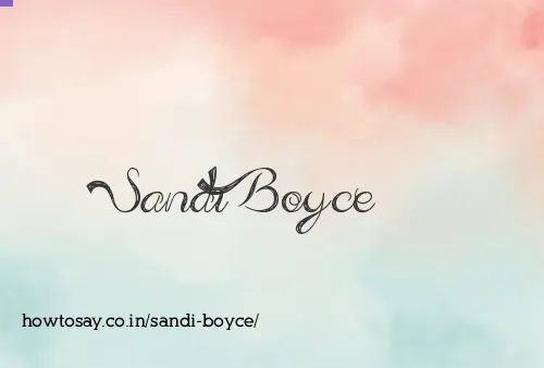 Sandi Boyce