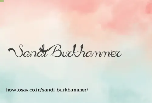 Sandi Burkhammer