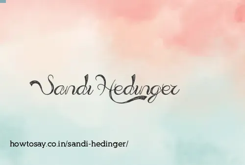 Sandi Hedinger