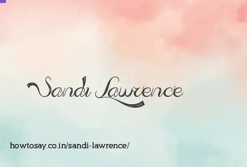 Sandi Lawrence