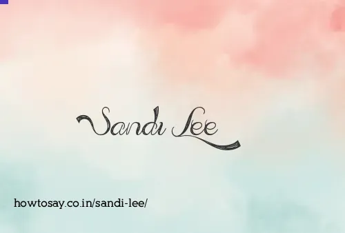 Sandi Lee