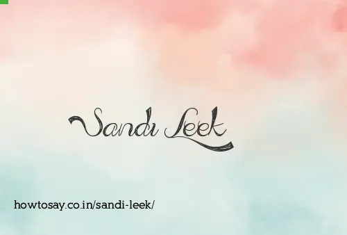 Sandi Leek