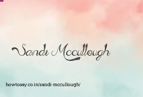 Sandi Mccullough