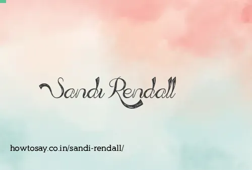 Sandi Rendall