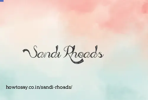 Sandi Rhoads