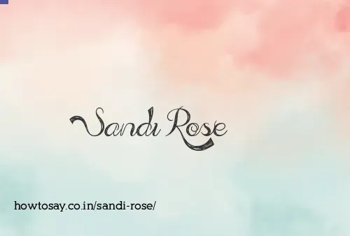 Sandi Rose