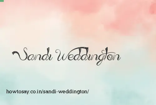 Sandi Weddington