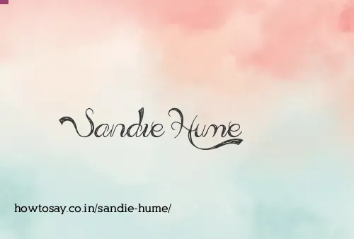 Sandie Hume