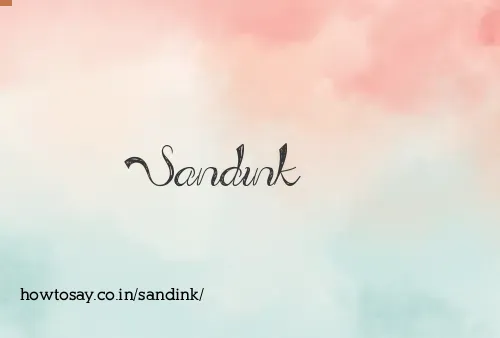 Sandink