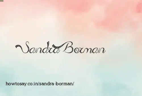 Sandra Borman
