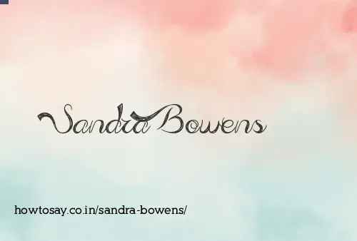 Sandra Bowens