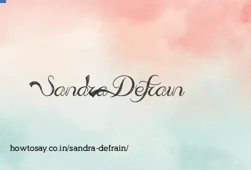 Sandra Defrain