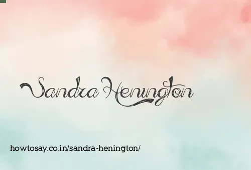 Sandra Henington
