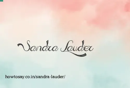 Sandra Lauder