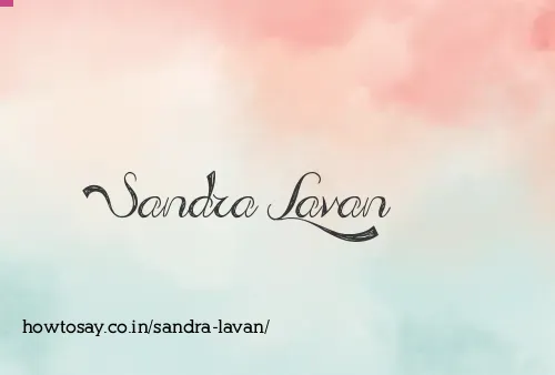 Sandra Lavan
