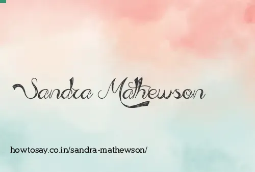 Sandra Mathewson