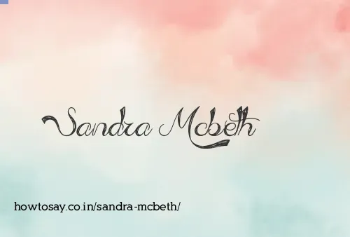 Sandra Mcbeth