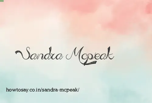 Sandra Mcpeak