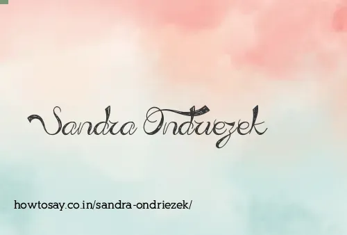 Sandra Ondriezek