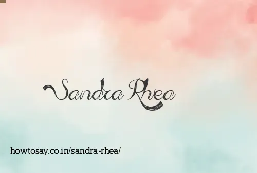 Sandra Rhea