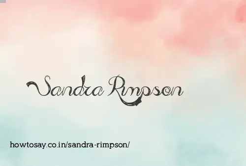 Sandra Rimpson