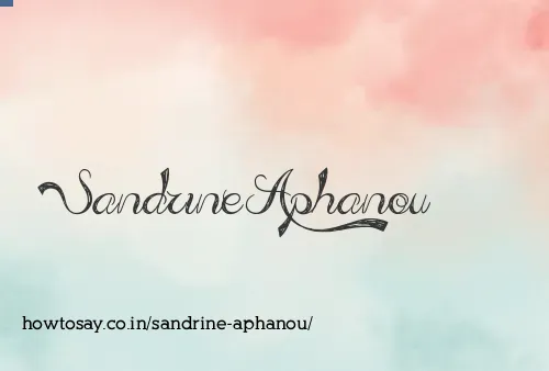 Sandrine Aphanou