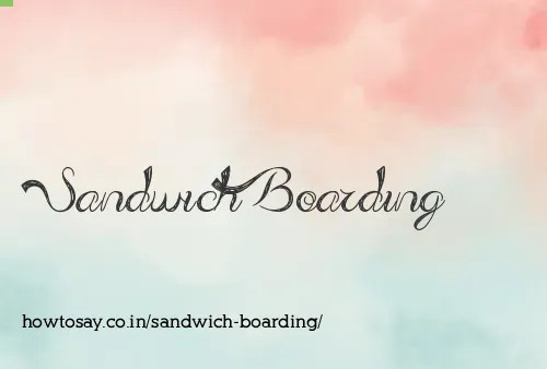 Sandwich Boarding