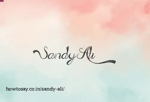 Sandy Ali