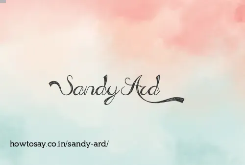 Sandy Ard