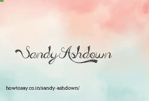 Sandy Ashdown