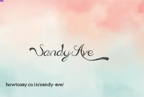 Sandy Ave