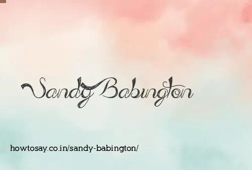 Sandy Babington