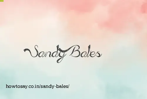 Sandy Bales