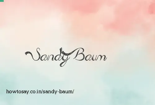 Sandy Baum
