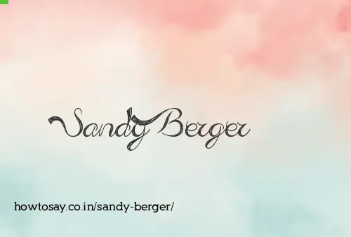 Sandy Berger