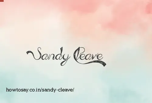 Sandy Cleave