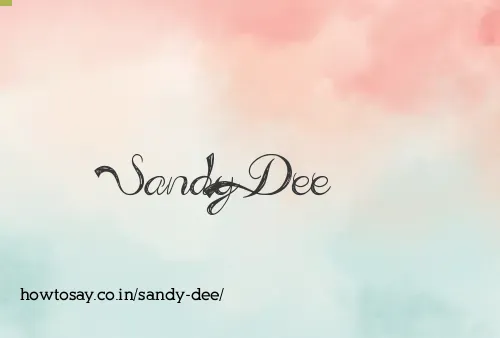 Sandy Dee
