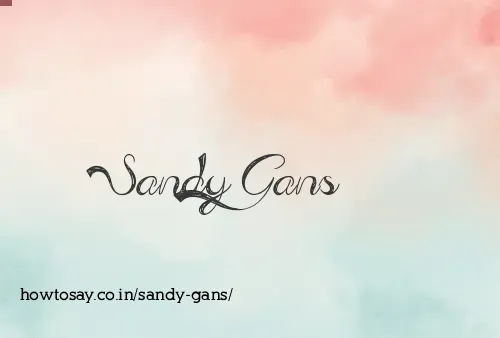 Sandy Gans
