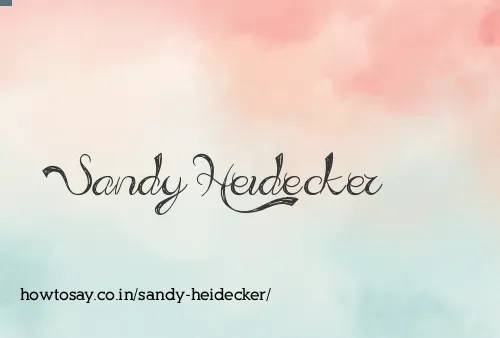 Sandy Heidecker
