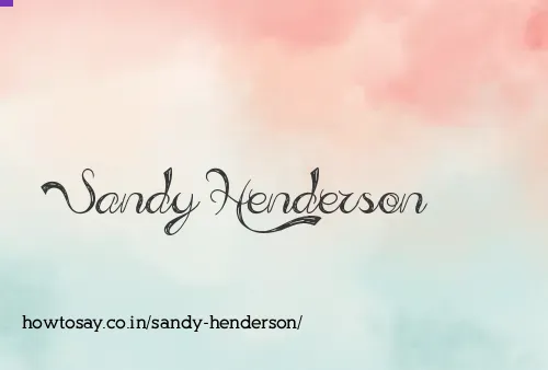 Sandy Henderson