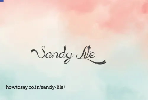 Sandy Lile
