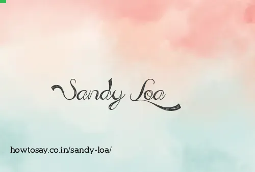 Sandy Loa