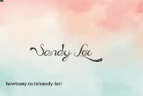 Sandy Lor